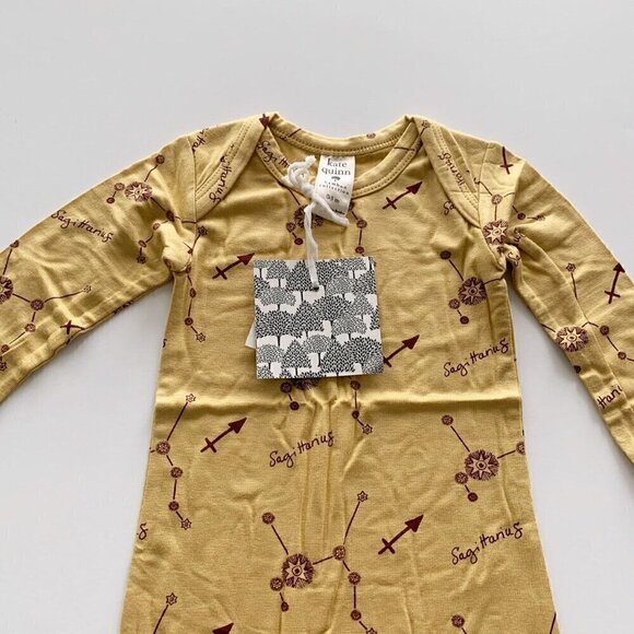 Kate Quinn Organics Sagittarius Baby Bamboo Footie 0-3 Months - Picture 2 of 6